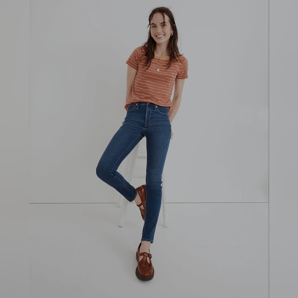 Madewell 10" High Rise Skinny Jeans Coronet Wash